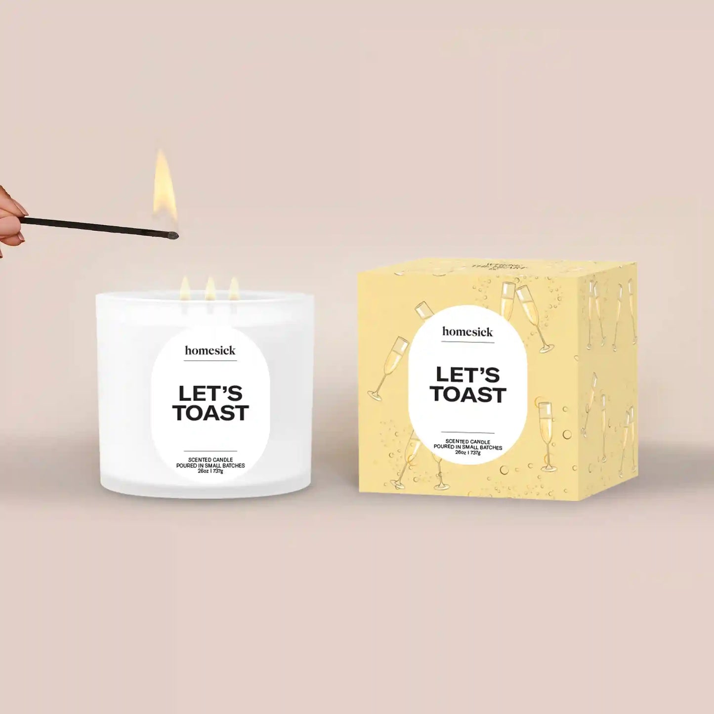 Let's Toast 3-Wick Candle