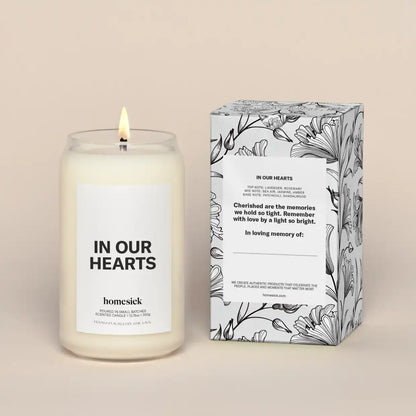 In Our Hearts Candle