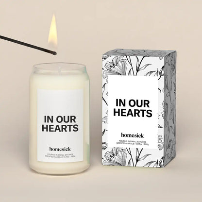 In Our Hearts Candle