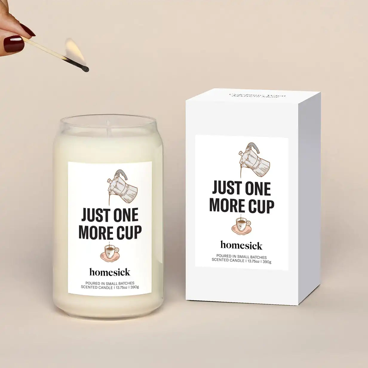 Just One More Cup Candle