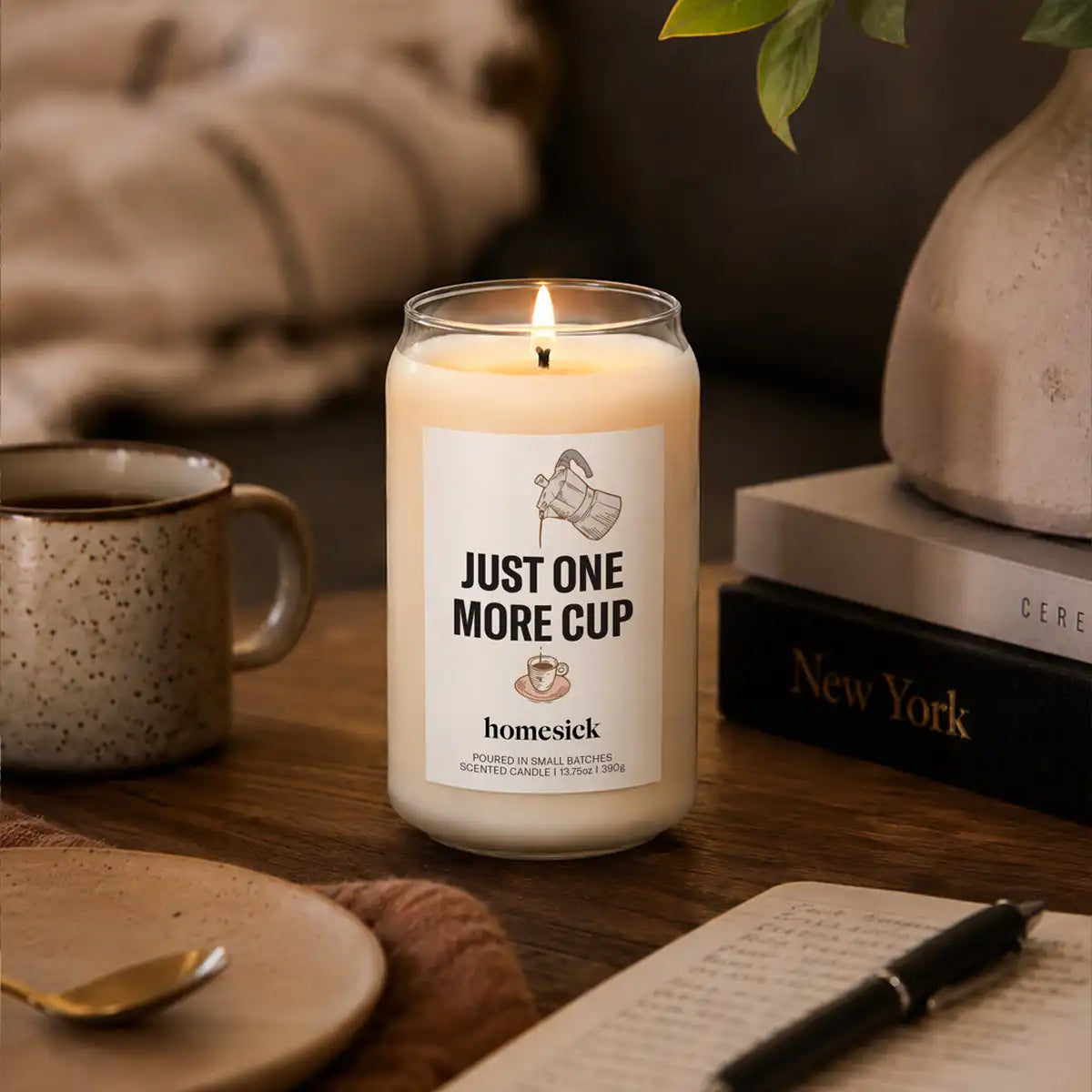 Just One More Cup Candle