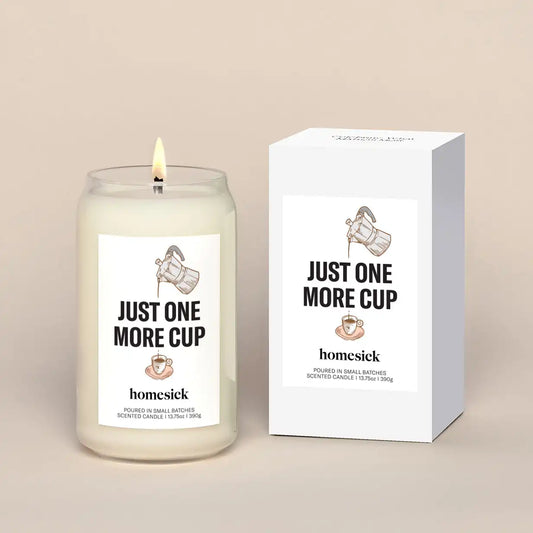 Just One More Cup Candle