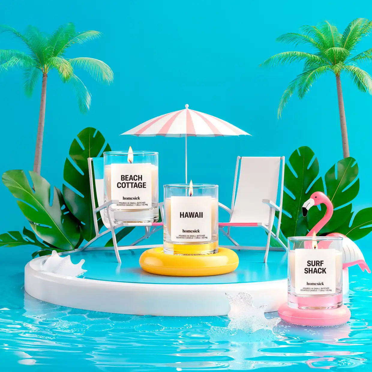 Beach Vacay Mini Candle Trio