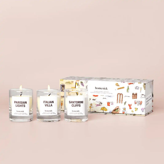 EuroTrip Mini Candle Trio