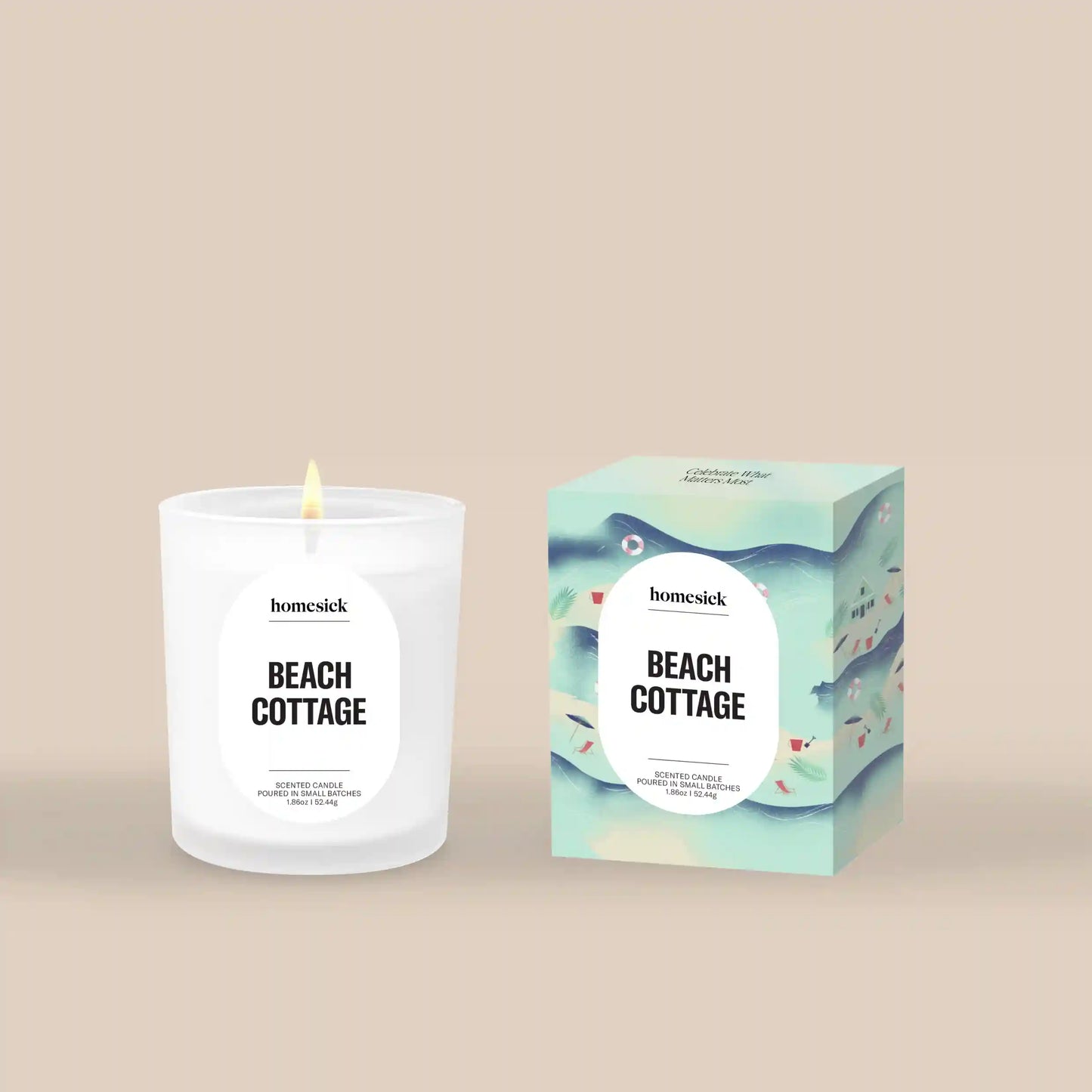 Beach Cottage Mini Candle