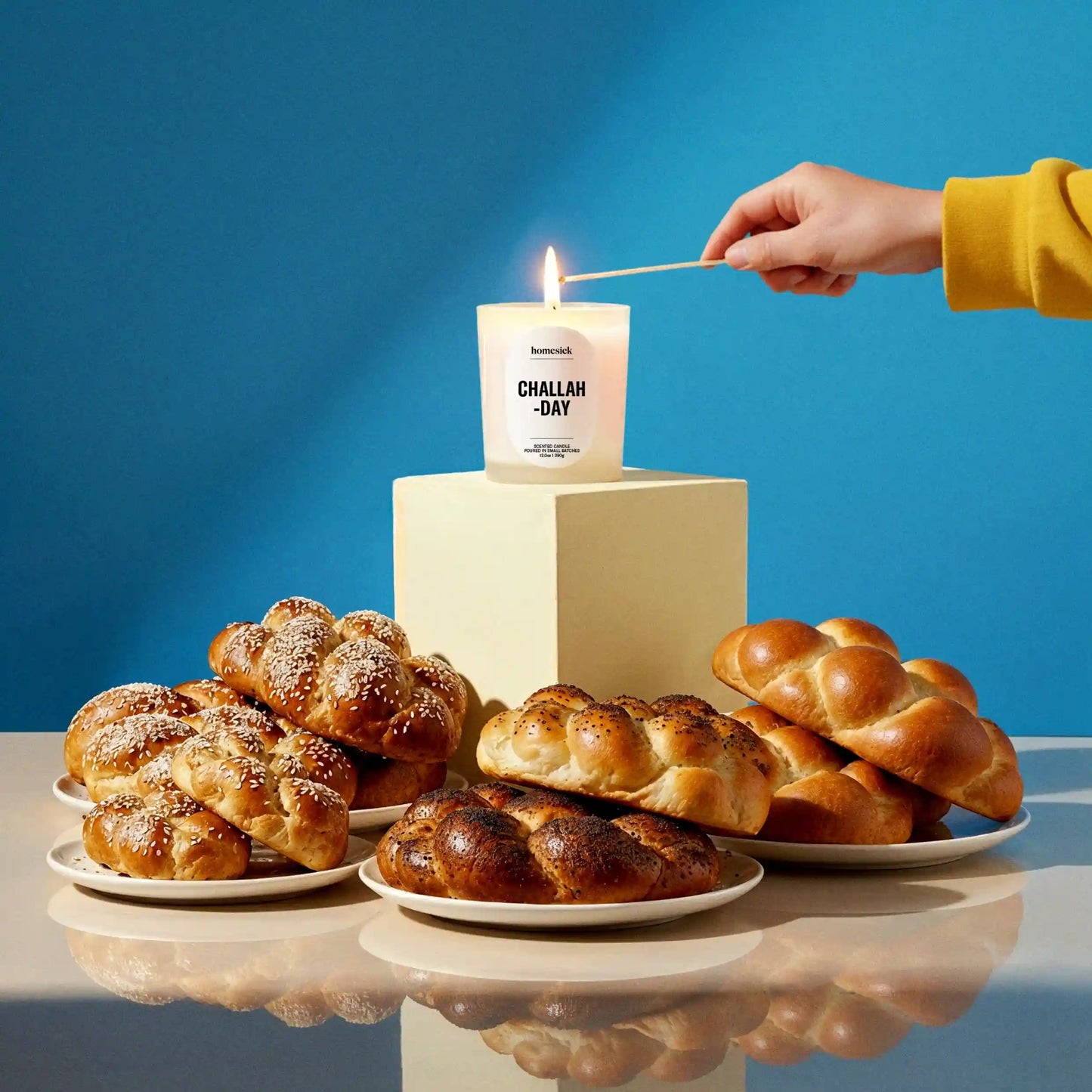 Challah-Day Candle