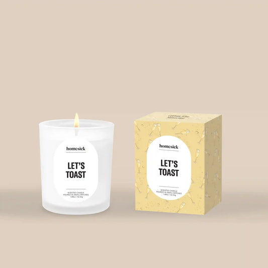 Let's Toast Mini Candle