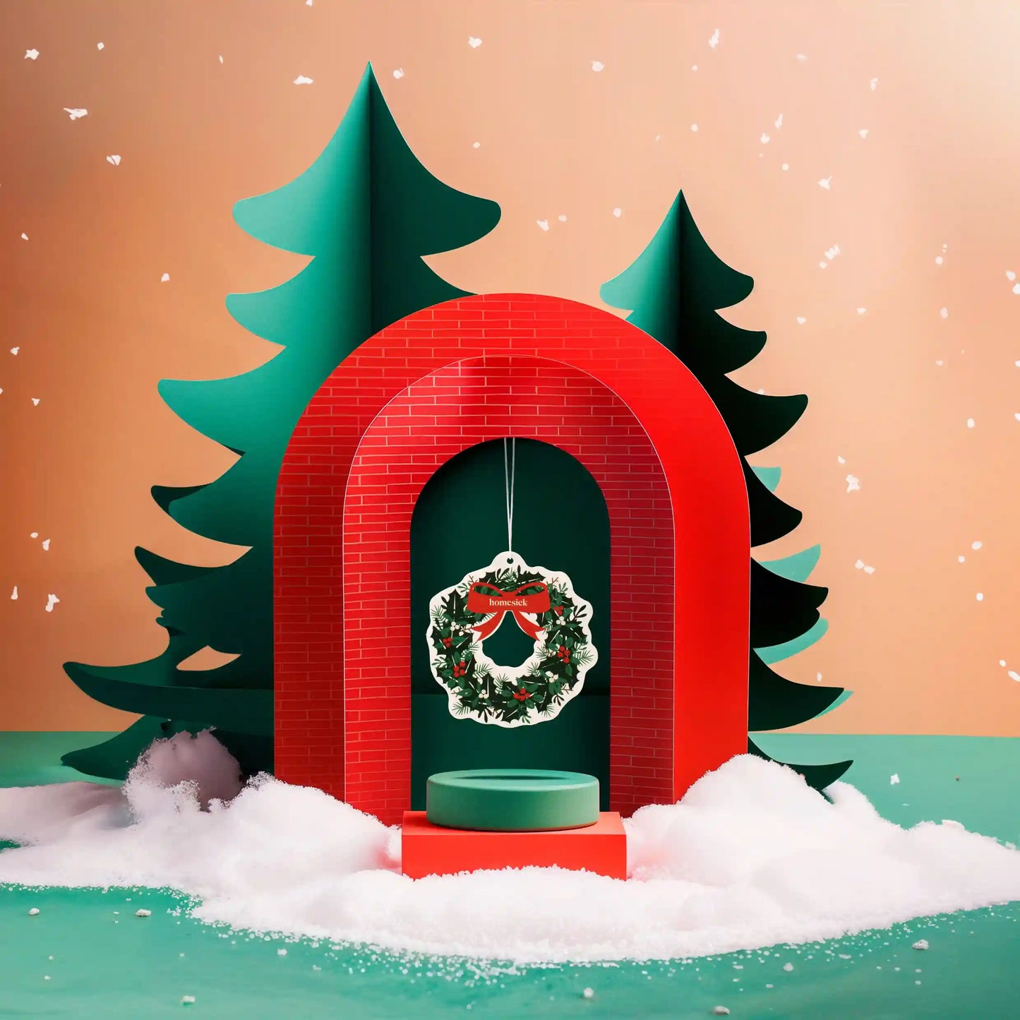 Winter Mantel Car Freshener